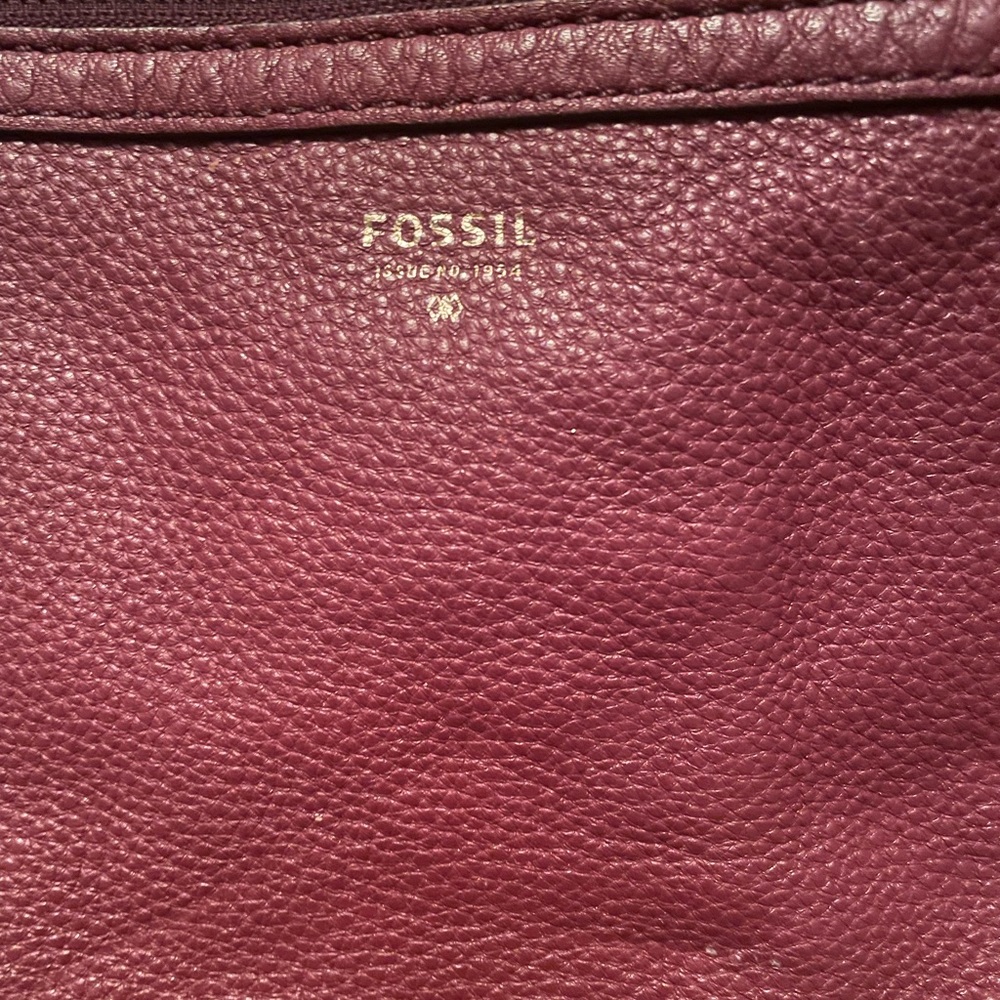 Fossil Sidney zip top tote